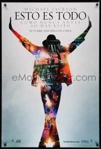 8w778 THIS IS IT Spanish/U.S. export teaser DS 1sh '09 Jackson's final concert rehearsals, Esto es Todo!