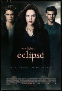 8w811 TWILIGHT SAGA: ECLIPSE advance DS 1sh '10 Kristen Stewart, Robert Pattinson, Lautner!
