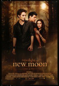 8w812 TWILIGHT SAGA: NEW MOON advance DS 1sh '09 Kristen Stewart, Robert Pattinson, Taylor Lautner!