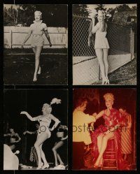 8x013 LOT OF 4 BETTY GRABLE REPRO 11x14 STILLS '90s great portraits of the sexy blonde star!