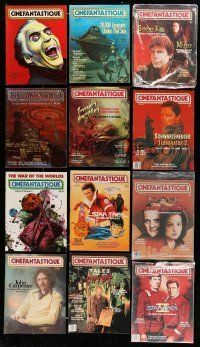 8x031 LOT OF 17 CINEFANTASTIQUE MAGAZINES '73-91 great cover art including Dracula & Star Trek!