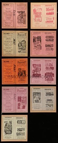 8x041 LOT OF 9 LOCAL THEATER HERALDS '40s advertising from a variety of different movies!