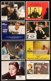 8x063 LOT OF 9 SPANISH/U.S. AND MEXICAN LOBBY CARDS '70s-80s great images from a variety of movies!