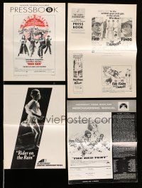 8x102 LOT OF 43 FOLDED UNCUT PRESSBOOKS '70s great advertising images from a variety of movies!