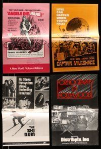 8x105 LOT OF 33 UNCUT PRESSBOOKS '60s-70s advertising images for a variety of different movies!