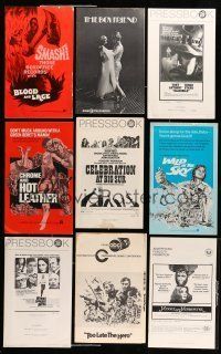 8x106 LOT OF 25 UNCUT PRESSBOOKS '70s advertising images for a variety of different movies!