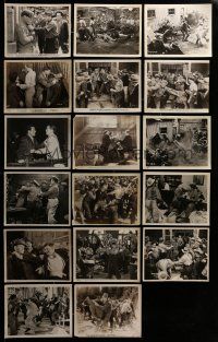 8x392 LOT OF 17 MEN FIGHTING 8x10 STILLS '40s many great images of tough guys brawling!