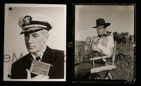 8x274 LOT OF 2 GARY COOPER 4x5 PHOTOS '48 & '58 test from Task Force & Man of the West candid!