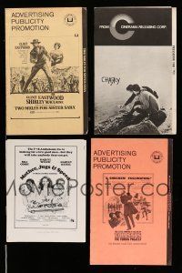 8x115 LOT OF 8 CUT PRESSBOOKS '70s great advertising images from a variety of movies!