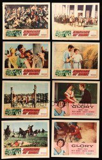 8x152 LOT OF 87 LOBBY CARDS '50s-70s complete & incomplete sets from a variety of movies!