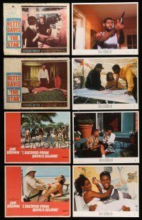 8x153 LOT OF 76 LOBBY CARDS '60s-70s great scenes from a variety of different movies!