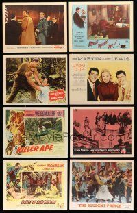 8x159 LOT OF 55 LOBBY CARDS '50s-60s great scenes from a variety of different movies!