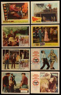 8x172 LOT OF 28 WESTERN LOBBY CARDS '40s-70s great scenes from a variety of different movies!