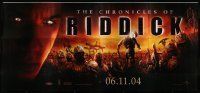 8x227 LOT OF 2 UNFOLDED THIRTY-SHEETS '00s The Chronicles of Riddick & Paycheck!