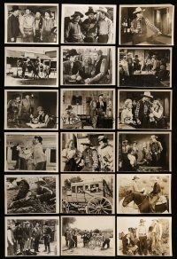 8x336 LOT OF 49 TRIMMED COWBOY WESTERN 8x10 STILLS '40s-50s great scenes from cowboy movies!