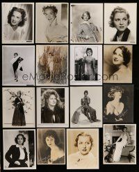 8x388 LOT OF 19 FEMALE PORTRAIT 8X10 STILLS '20s-80s great images of pretty actress!
