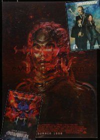 8x435 LOT OF 3 LENTICULAR ONE-SHEETS '90s The Avengers, Shadowbuilder & Species II!