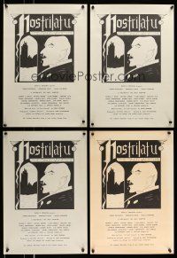 8x439 LOT OF 7 UNFOLDED NOSTRILATU SPECIAL POSTERS '70s wacky Nosferatu horror parody artwork!