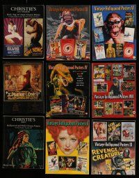 8x050 LOT OF 9 AUCTION CATALOGS '90s-00s filled with the best full color movie poster images!