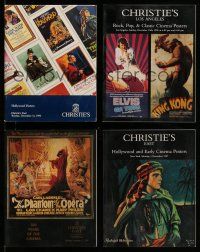 8x051 LOT OF 4 CHRISTIE'S AUCTION CATALOGS '90s containing many full-color poster images!
