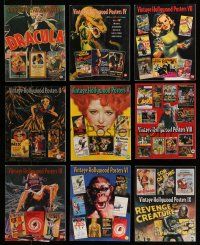 8x049 LOT OF 9 VINTAGE HOLLYWOOD POSTERS AUCTION CATALOGS '90s-00s many full-color poster images!