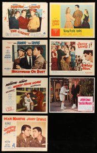 8x188 LOT OF 7 JERRY LEWIS LOBBY CARDS '50s-60s wacky scenes from his screwball comedies!