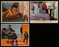 8x195 LOT OF 3 LOBBY CARDS '60s Madigan, The Impossible Years, A Cold Winter in August!