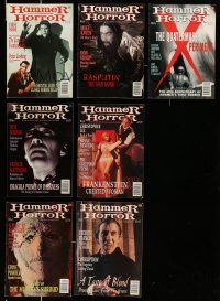 8x034 LOT OF 7 HAMMER HORROR ENGLISH MAGAZINES '95 the first seven issues, Curse of Frankenstein!