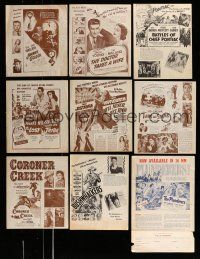 8x026 LOT OF 9 TRADE ADS '50s great images from a variety of different movies!