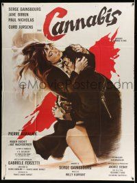 8y818 CANNABIS French 1p '70 marijuana drug movie, best sexy Georges Allard artwork!
