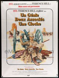 8y855 GENIUS, TWO FRIENDS & AN IDIOT French 1p '75 Damiani & Leone, Tealdi art of Terence Hill!