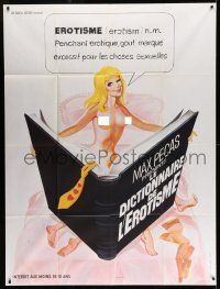 8y892 REVES PORNOS French 1p '75 different art of sexy naked blonde with huge book!