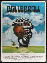 8y933 ROLLERBALL French 1p '75 cool completely different artwork by Jouineau Bourduge!