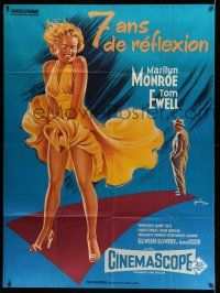 8y943 SEVEN YEAR ITCH French 1p R70s best Boris Grinsson art of Marilyn Monroe's skirt blowing!