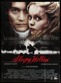 8y952 SLEEPY HOLLOW French 1p '00 Johnny Depp & Christina Ricci, directed by Tim Burton!