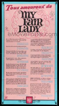 8y085 MY FAIR LADY French door panel '64 great reviews from film critics who love the movie!