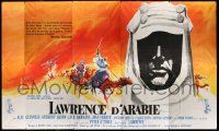 8y004 LAWRENCE OF ARABIA French 124x208 '63 Kerfyser art of Peter O'Toole silhouette & on camel!