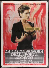 8y522 FLESH & FIRE Italian 1p '86 different image of sexy Eva Czemerys taking her clothes off!