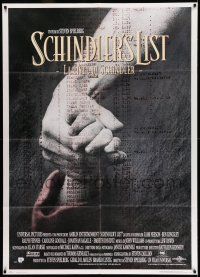 8y686 SCHINDLER'S LIST Italian 1p '94 Steven Spielberg World War II classic, Best Picture winner!