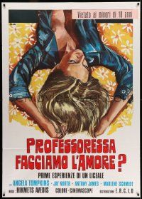 8y731 TEACHER Italian 1p '74 sexy Originario art, her best lessons were taught after class!
