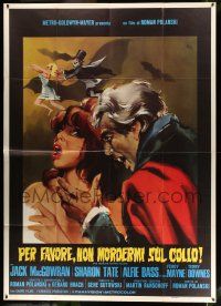 8y329 FEARLESS VAMPIRE KILLERS Italian 2p '67 Roman Polanski, great horror art by Nano Campeggi!