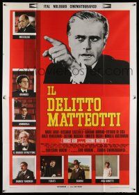 8y345 IL DELITTO MATTEOTTI Italian 2p '73 Mario Adorf as Benito Mussolini, Franco Nero as Giacomo