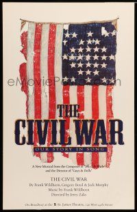 8y139 CIVIL WAR stage play WC '99 cool image of tattered American flag, our story in song!