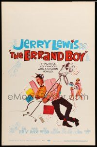8y159 ERRAND BOY WC '62 screwball Jerry Lewis fractures Hollywood w/a million howls!