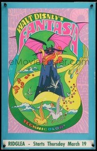 8y163 FANTASIA WC R70 Disney classic musical, great psychedelic fantasy artwork!