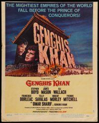8y170 GENGHIS KHAN WC '65 Omar Sharif as the Mongolian Prince of Conquerors, Stephen Boyd!