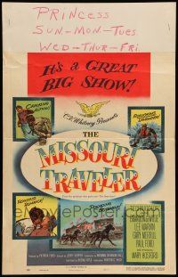 8y214 MISSOURI TRAVELER WC '58 a great big show from the producer who gave you The Searchers!