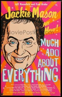 8y219 MUCH ADO ABOUT EVERYTHING stage play WC '99 Jackie Mason's one-man comedy show!