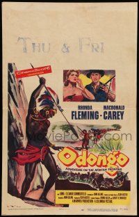 8y224 ODONGO WC '56 Rhonda Fleming in an African adventure sweeping from Kenya to Congo!