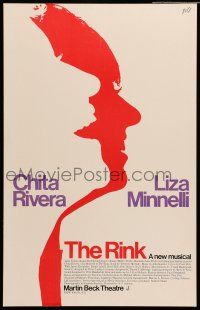 8y241 RINK stage play WC '84 a new musical from the book by Terrence McNally, cool Gill art!